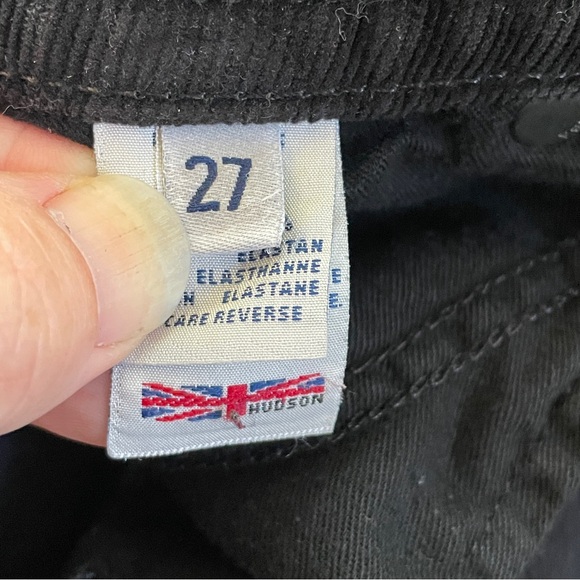 Hudson black corduroy boot cut pants 27 - Picture 4 of 11